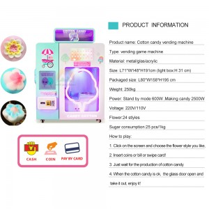 China Automatic cotton candy game machine cotton candy robot factory and suppliers | Meiyi
