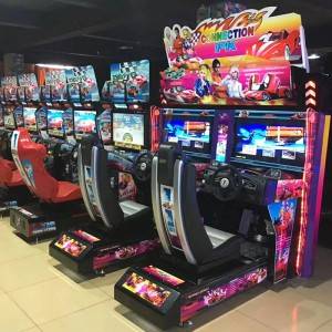 China Professional Design China Full LED New Cabinet Twins Design Dirty Driving Video Game Machines factory and suppliers | Meiyi