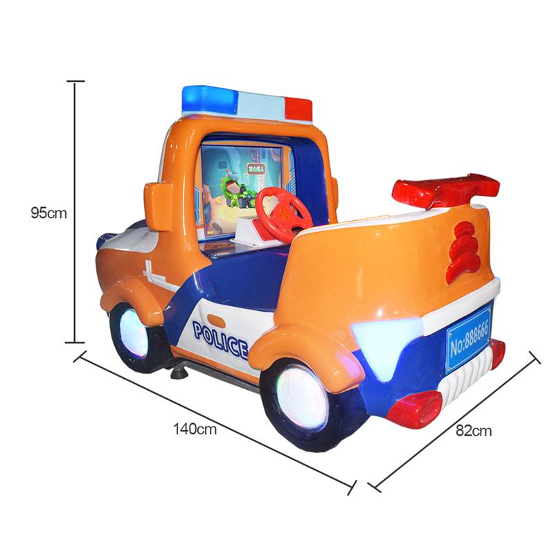 China 100% Original Helicopter Kiddie Ride - NEW ARRIVAL coin operated 3D kiddie ride police-car with car racing machine – Meiyi factory and suppliers | Meiyi detail pictures