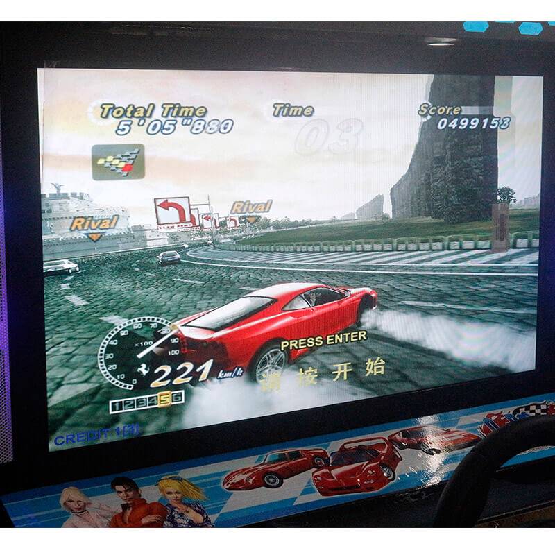 China PriceList for Fighting Video Games - Amusement Equipment Coin Operated Outrun Driving Simulator Arcade Games Machine for 2 players – Meiyi factory and suppliers | Meiyi detail pictures
