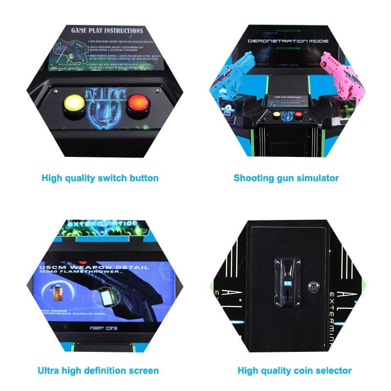 China China wholesale Simulator Racing Game Machine - Coin Operated Arcade 42LCD Aliens Shooting Game Machine – Meiyi factory and suppliers | Meiyi detail pictures