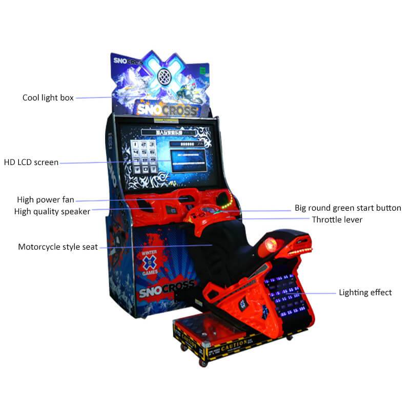 China Reasonable price Sports Video Games – Amusement Park Coin Operated Simultor 42”LCD Snow Moto Racing Games Machine – Meiyi factory and suppliers | Meiyi detail pictures