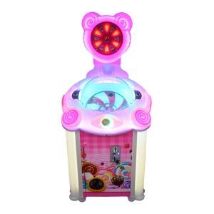 Coin operated lollipop vending game machine candy machine