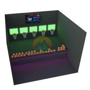 Earn money project shooting basketball led interactive equipment sport game machine activate games