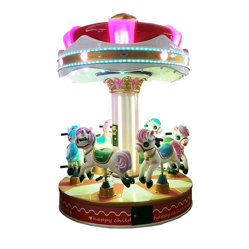 High reputation Kiddie Ride Helicopter - coin operated Merry-Go-Round horse kiddie rides game machine for 6 players – Meiyi