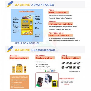 China New arrival fully automatic Chocolate beans vending machine candy beans vending machine factory and suppliers | Meiyi