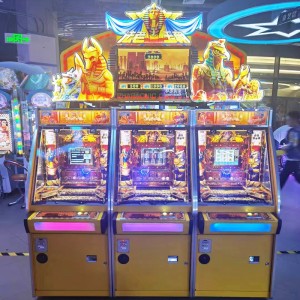 China Coin pusher game machine for 3 players Pharaonic Dynasty redemption ticket lottery game machine factory and suppliers | Meiyi