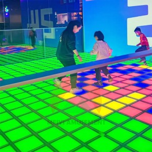 China New Arrival jump grid interactive game activate games sport game machine led floor game factory and suppliers | Meiyi