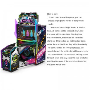 China New arrival Coin Operated Shooting bottle game machine crazy shooter arcade game machine factory and suppliers | Meiyi