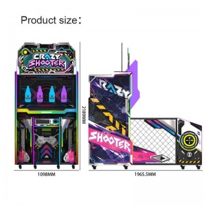 China New arrival Coin Operated Shooting bottle game machine crazy shooter arcade game machine factory and suppliers | Meiyi